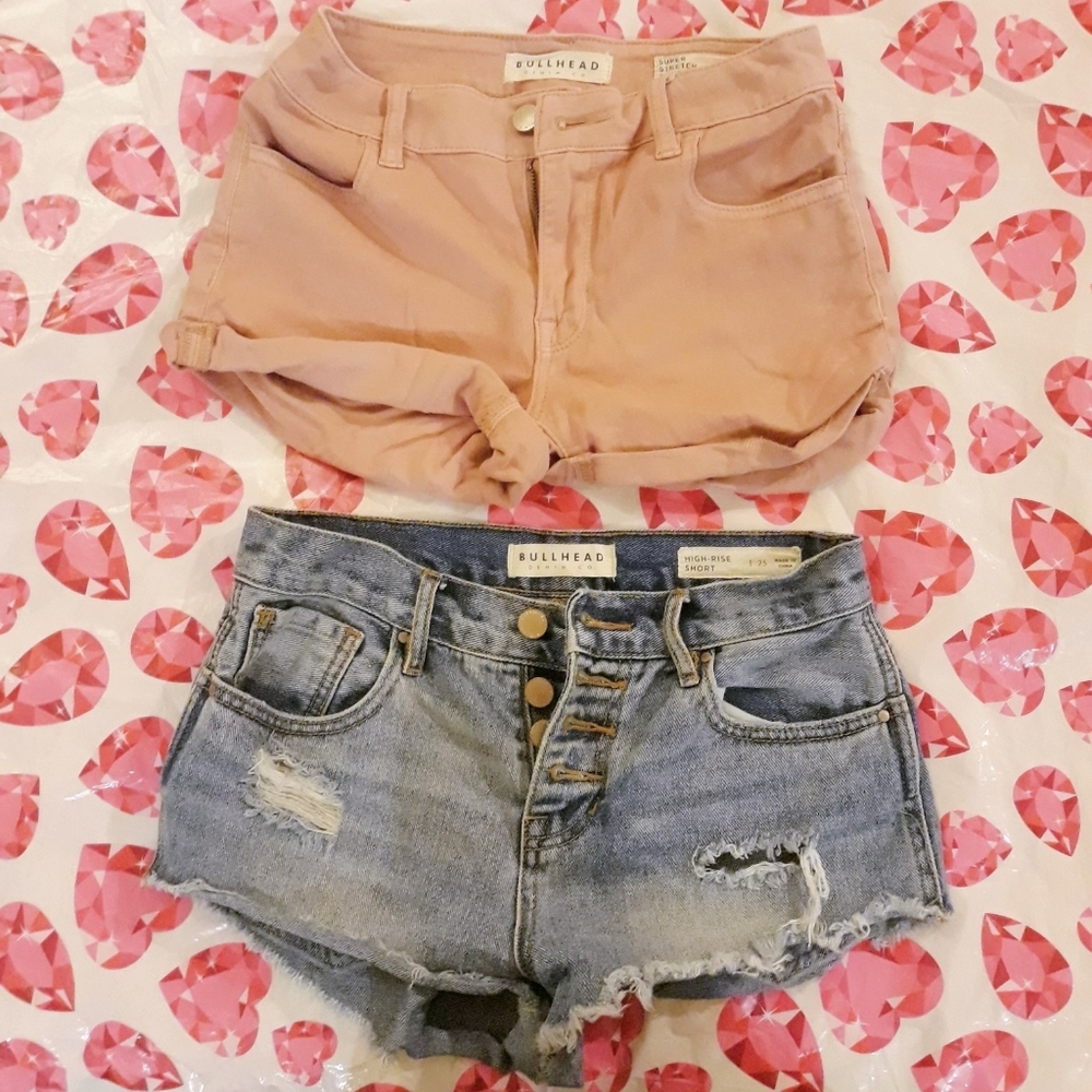 2 Bullhead pacsun denim shorts bundle